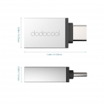 Dodocool Type C Adaptr USB 3.1 Type-C to USB-A Dntrc Konnektr