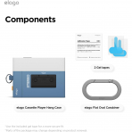 elago Apple AirPods Pro 3 Kaset Tipi Klf-Blue