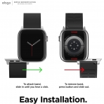 elago Apple Watch 7 Silikon Kay (41mm)-Black