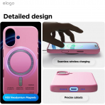 elago Apple iPhone 17 Manyetik Klf-Hot Pink
