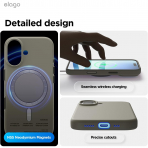 elago Apple iPhone 17 Manyetik Klf-Medium Grey
