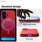 elago Apple iPhone 17 Manyetik Klf-Red