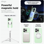 elago Apple iPhone 16 Pro Manyetik Klf-Soft Mint