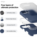 elago Apple iPhone 16 Pro Silikon Klf-Jean Indigo