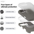 elago Apple iPhone 16 Pro Silikon Klf-Medium Grey