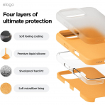 elago Apple iPhone 16 Pro Silikon Klf-Orange