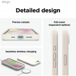 elago Apple iPhone 16e Silikon Klf-Stone