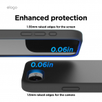 elago Apple iPhone 16e Silikon Klf-Black