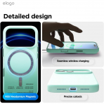 elago Apple iPhone 17 Pro Max Manyetik K�l�f-Aqua Sky