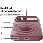 elago Apple iPhone 17 Pro Max Manyetik K�l�f-Burgundy