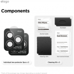 elago iPhone 17 Pro/Max Kamera Lens Koruyucu(2 Adet)