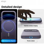 elago Apple iPhone 17 Pro Manyetik Klf-Deep Lavender