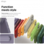 elago Apple iPhone 17 Pro Manyetik Klf-Deep Lavender