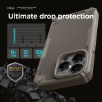 elago Armor Serisi iPhone 14 Pro Klf-Dark Green