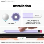 elago Classic Serisi Apple Pencil 2 Silikon Klf-Lavender