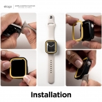 elago Duo Apple Watch 7 Koruyucu Klf (41mm)-Rose Gold