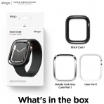 elago Duo Apple Watch 7 Koruyucu Klf (41mm)-Black