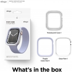 elago Duo Apple Watch 7 Koruyucu Klf (41mm)-Purple