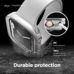 elago Duo Apple Watch 7 Koruyucu Klf (45mm)-White