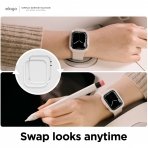 elago Duo Apple Watch 7 Koruyucu Klf (45mm)-White