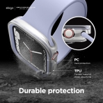 elago Duo Apple Watch 7 Koruyucu Klf (45mm)-Purple