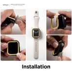 elago Duo Apple Watch 7 Koruyucu Klf (45mm)-Black