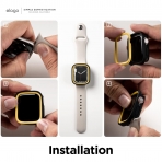 elago Duo Apple Watch 7 Koruyucu Klf (45mm)-Yellow