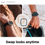 elago Duo Serisi Apple Watch Ultra 2. Nesil Ekran Koruyucu (49mm)-White/ Orange
