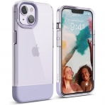 elago Glide Armor Serisi iPhone 14 Plus Klf-Clear/Purple