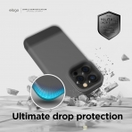 elago Glide Armor Serisi iPhone 14 Pro Klf-Dark Gray/Black