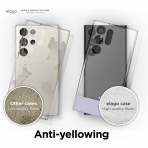 elago Glide Armor Serisi Galaxy S23 Ultra Klf-Dark Gray Yellow