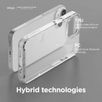 elago Hybrid Serisi iPhone 14 Plus effaf Klf -Black