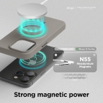 elago MagSafe Apple iPhone 15 Pro Max Silikon Klf-Medium Gray