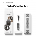 elago Paslanmaz elik Apple Watch 7 Kay (45mm)-Silver