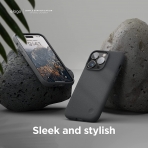 elago Pebble Serisi iPhone 14 Pro Klf-Dark Grey