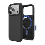 elago Premium iPhone 18 Pro Manyetik Silikon K�l�f-Black