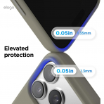 elago Premium iPhone 18 Pro Manyetik Silikon K�l�f-Grey