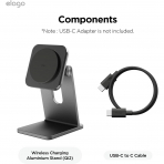 elago Qi2 Kablosuz arj Stand-Black