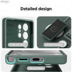 elago Samsung Galaxy S25 Ultra Silikon Klf-Midnight Green