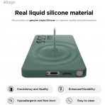 elago Samsung Galaxy S25 Ultra Silikon Klf-Midnight Green