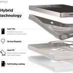 elago Samsung Galaxy S25 Ultra Silikon MagSafe Klf-Stone Grey