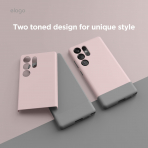 elago Samsung Galaxy S25 Ultra Silikon MagSafe Klf-Lovely Pink Grey