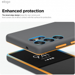 elago Samsung Galaxy S25 Ultra Silikon MagSafe Klf-Dark Grey Yellow