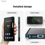 elago Samsung Galaxy S25 Ultra Silikon MagSafe Klf-Dark Grey Black 