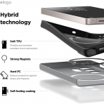 elago Samsung Galaxy S25 Ultra Silikon MagSafe Klf-Dark Grey Black 