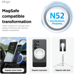 elago Samsung Galaxy S25 Ultra Silikon MagSafe Klf-Dark Grey Black 