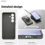 elago Samsung Galaxy S26 Magnetic Silicone K�l�f-Medium Grey