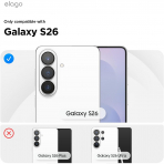 elago Samsung Galaxy S26 Magnetic Silicone K�l�f-Medium Grey