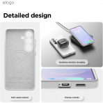 elago Samsung Galaxy S26 Magnetic Silicone K�l�f-White