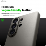 elago Samsung Galaxy S26 Ultra Manyetik Deri K�l�f-Light Grey